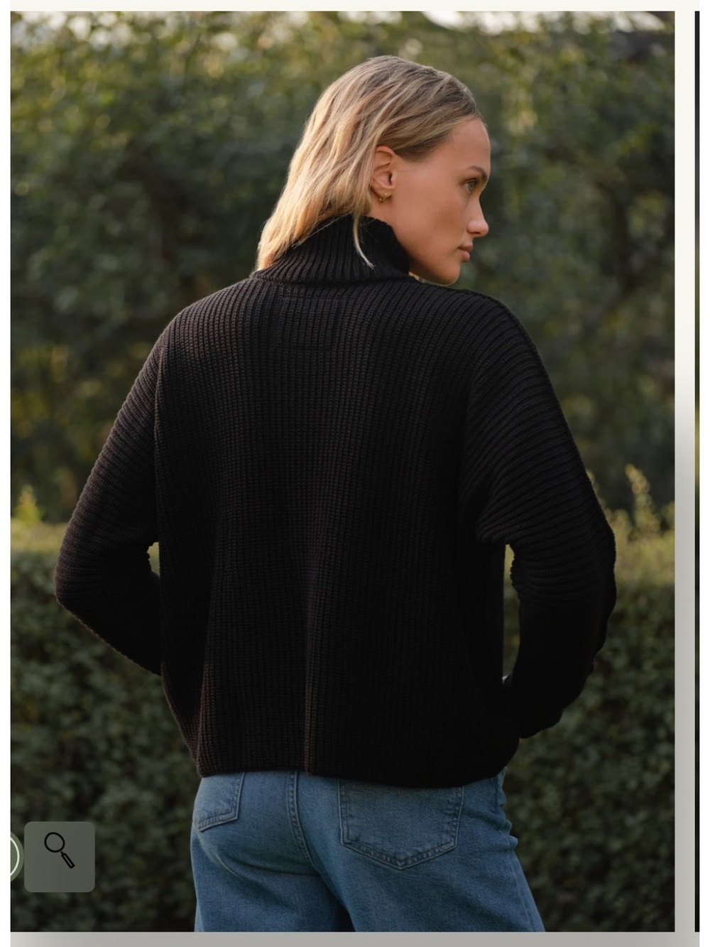 Frank & Eileen Montecito Turtleneck Pure Italian Cotton Sweater - Picture 2 of 8